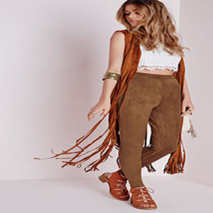 Suede trousers