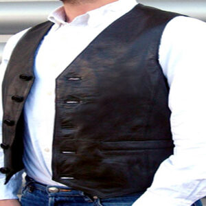 Leather waistcoat