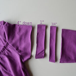 Shirt/blouse/top sleeves shortening